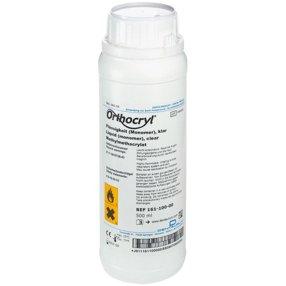 Orthocryl liquid, clear, 500 cm²