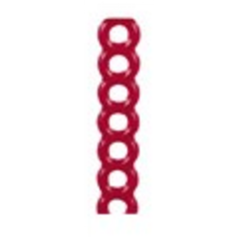 Wax retentions | Round hole retentions red, 150 pieces