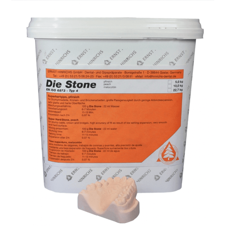 Die Stone Hard Plaster Peach Sack 22.7 kg