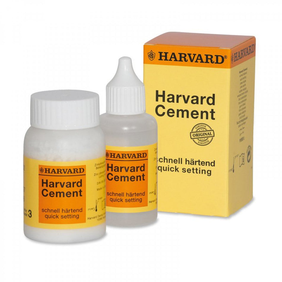 Harvard Cement, zinc phosphate cement, fast-curing, whitish yellow, pack of 100 g