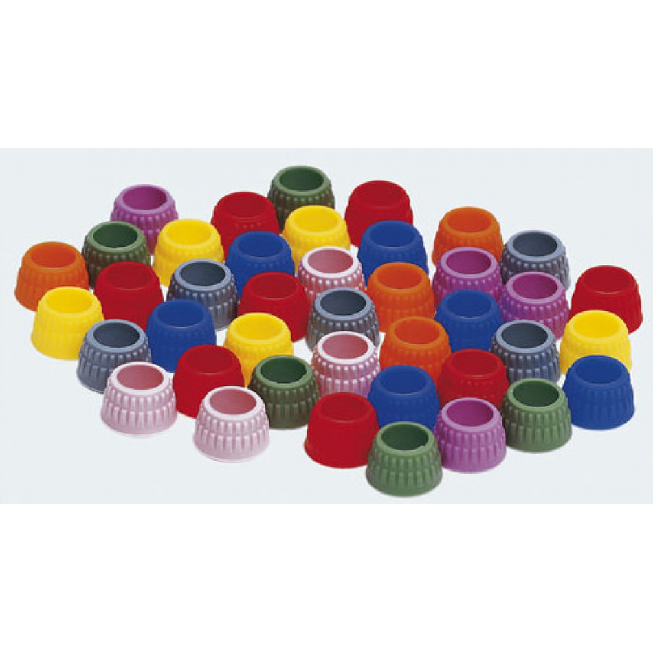 Coding rings color sorted for handle 7, pack of 16