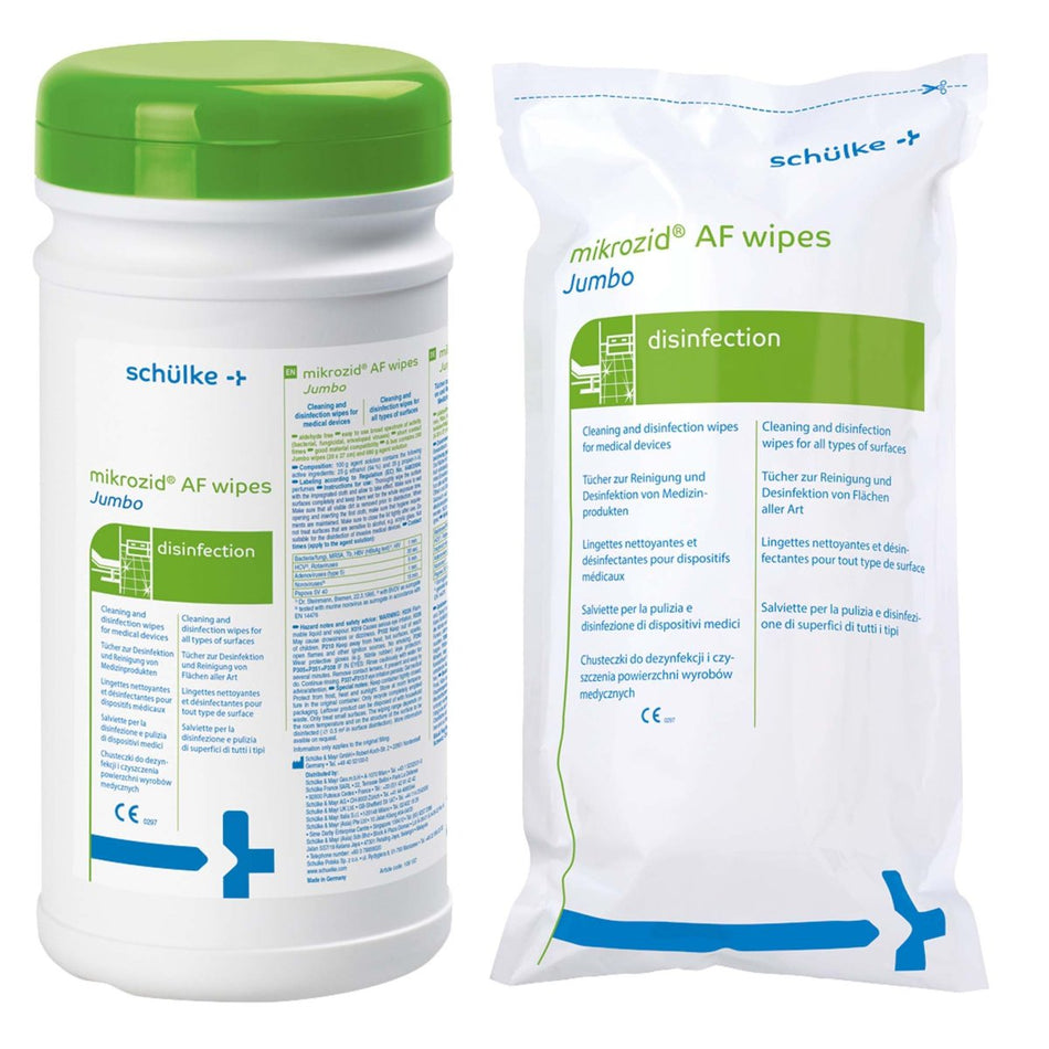 Schülke - mikrozid AF wipes INT refill pack for can, 150 wipes, 14 x 18 cm