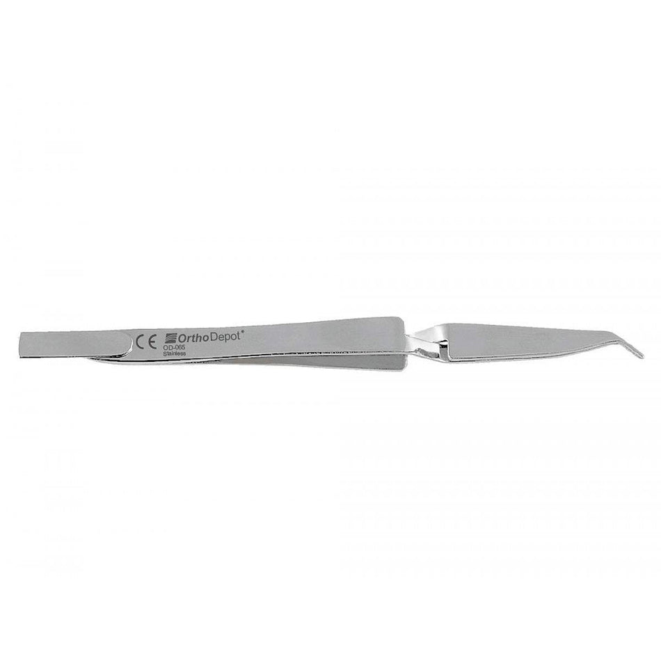 Bracket tweezers with setting aid, fine