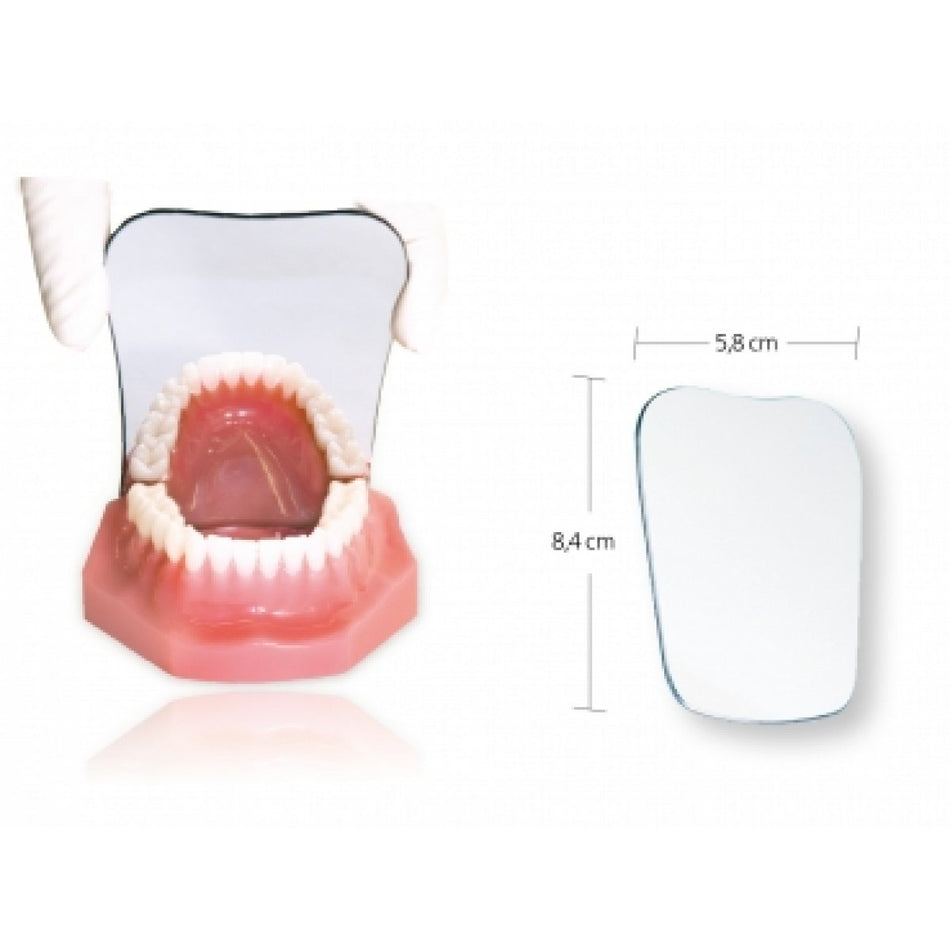 Chrome-coated photo mirror, occlusal (child)