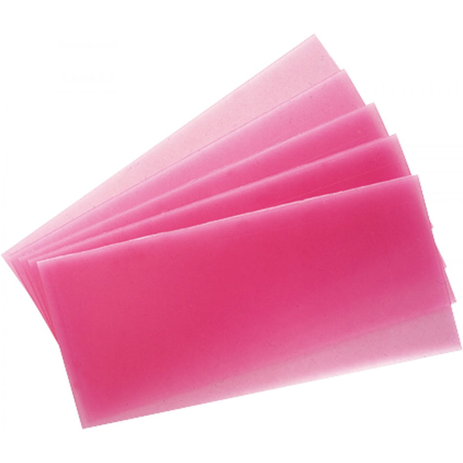 Modelling wax, pink, 80 x 175 mm, thickness 1.50 mm, 25 sheets