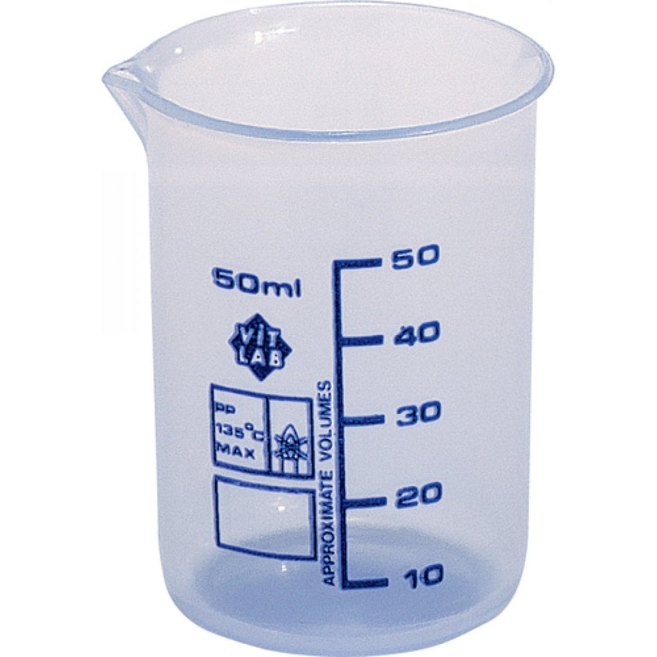 Measuring cup for powder and liquid, 1 piece