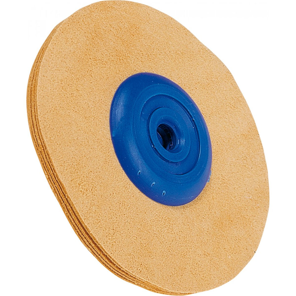 Suede buffing wheel for polishing motor, ø 90 mm, 1 piece