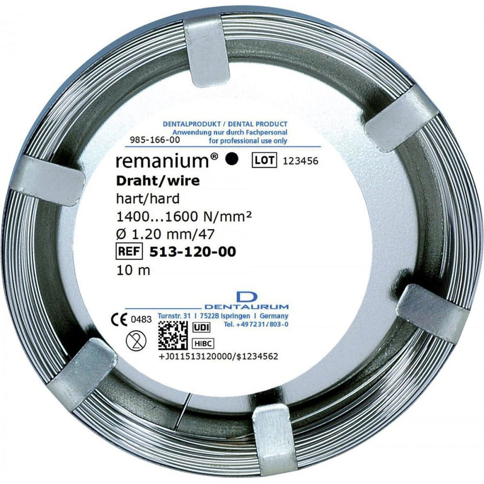 remanium laboratory roll, round, hard, ø 1.20 mm / 47, 1 roll