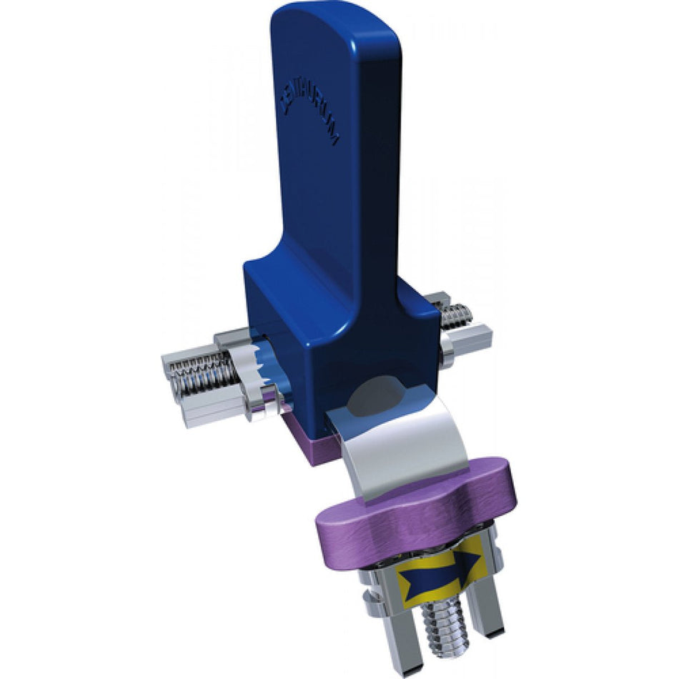 Multi-sector screw according to Steiner, individually deformable center bar, two section areas, stainless steel, 1 piece