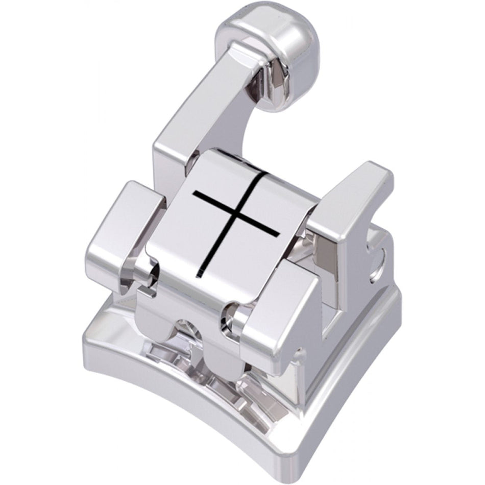 discovery sl self-ligating metal bracket with hook, -2° torque, +13° angulation, for tooth 13, Roth 18, 1 piece