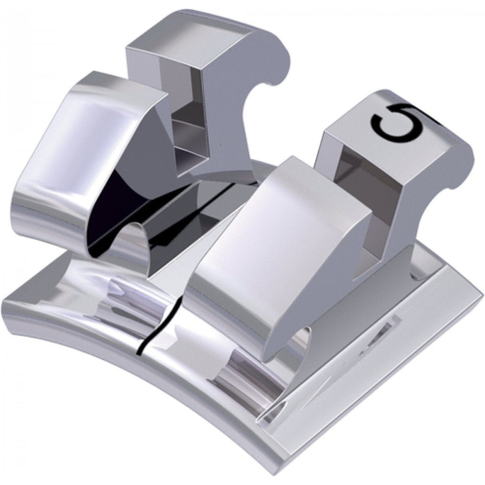 equilibrium 2 metal bracket, -7° torque, 0° angulation for tooth 25, McLaughlin-Bennett-Trevisi** 18, 10 pieces