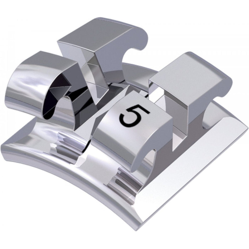 equilibrium 2 metal bracket, -17° torque, +2° angulation for tooth 35, McLaughlin-Bennett-Trevisi** 22, 10 pieces