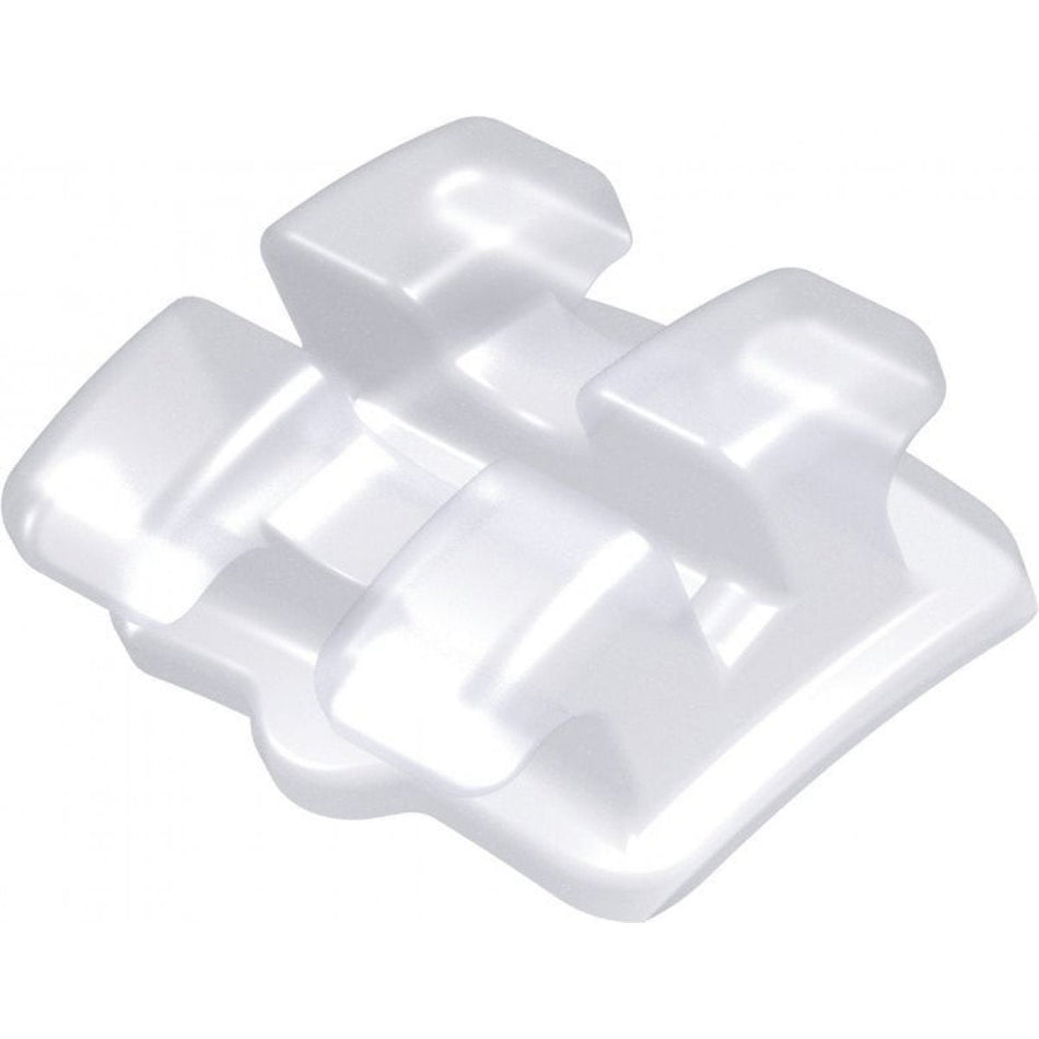 discovery pearl ceramic bracket, -17° torque, +2° angulation for tooth 45, McLaughlin-Bennett-Trevisi** 22, 1 piece