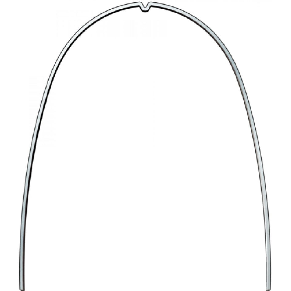 rematitan LITE ideal arch, square, with Dimple UK, 0.43 x 0.64 mm / 17 x 25, 10 pieces