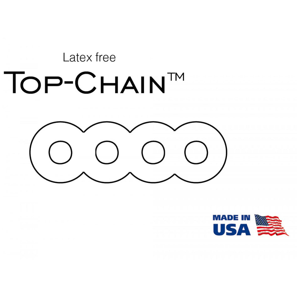 Top-Chain - Elastic chain "closed", silver, 1 x 4.57 m