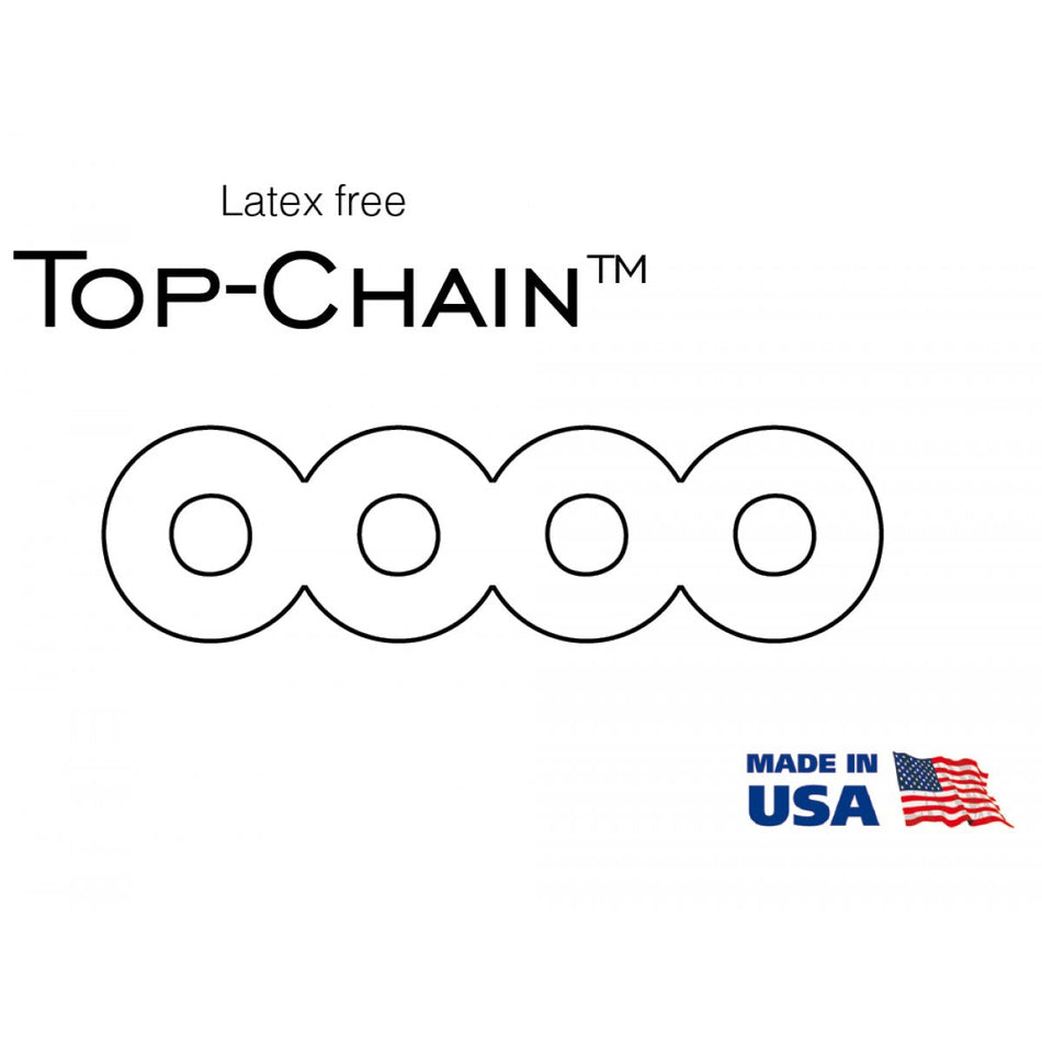 Top-Chain - Elastic chain "open", silver, 1 x 4.57 m