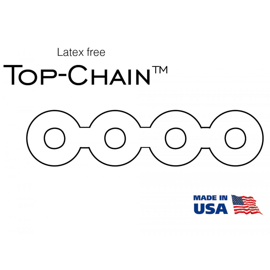 Top Chain - Elastic chain "open long / open medium", transparent, 1 x 4.57 m