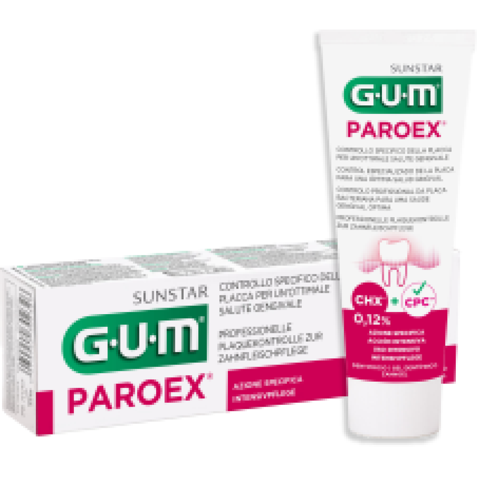 GUM Paroex Chlorhexidine Toothpaste 0.12% CHX, pack of 75 ml