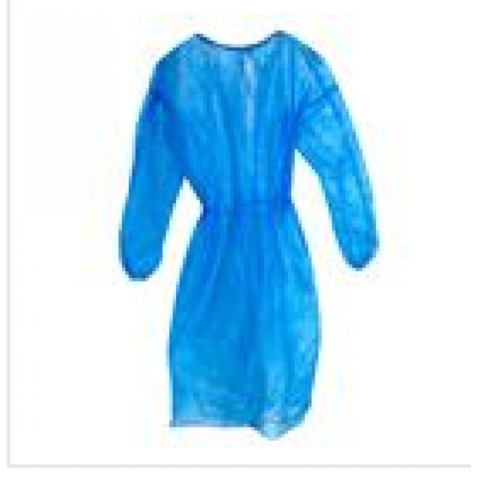 Patient gown blue, 10 pieces