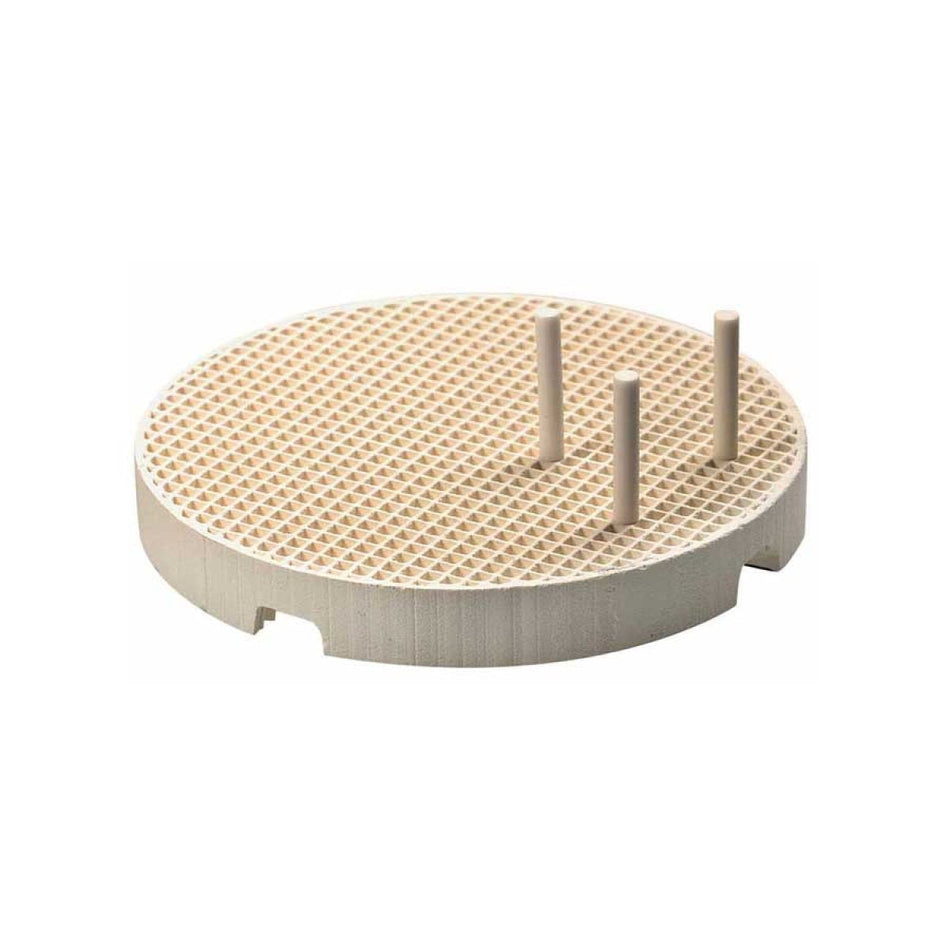 U-Dent honeycomb firing tray set including ceramic pins