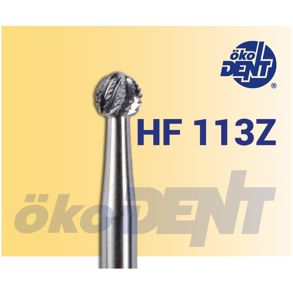 surgical HM milling cutter round 035 HP serrated ALLPORT HF 113Z 035 HP, 1 piece in blister