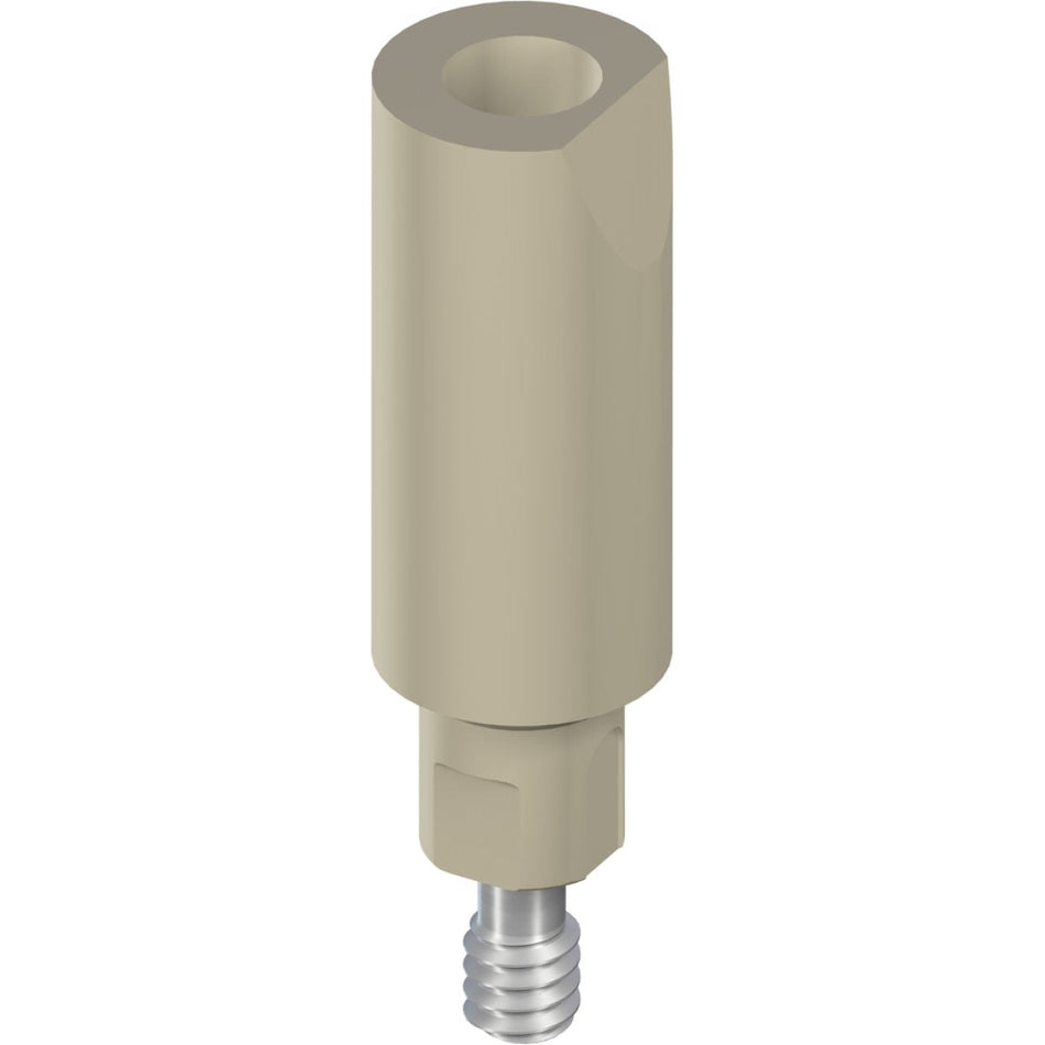 CARES RC Mono scanbody including fixation screw Ø 4.1 mm, height 10 mm PEEK, TAN