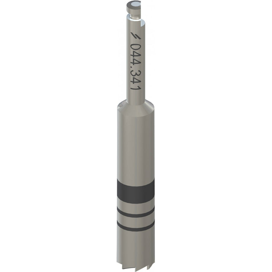 Explantation cutter medium, for implants Ø 4.1 mm Length 37.5 mm, inner Ø 4.2 mm, outer Ø 4.8 mm Stainless steel