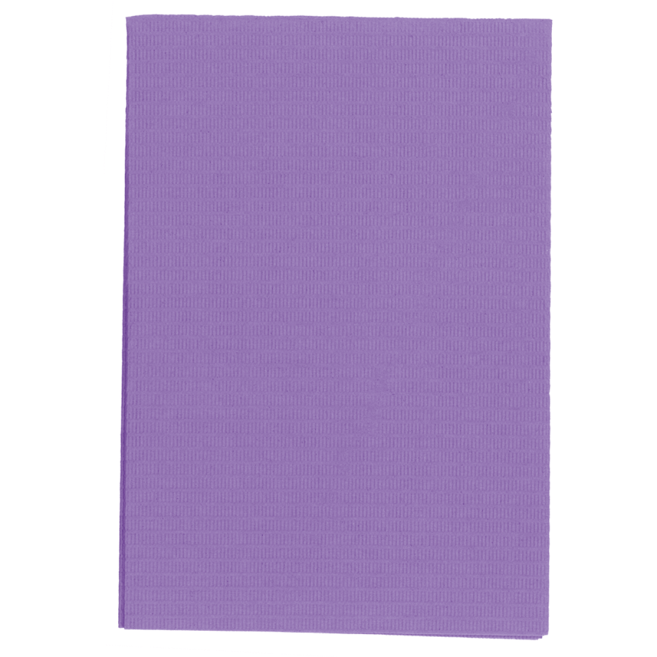 Wellsabib premium patient napkins in dispenser, purple, 500 pieces, purple, 33 x 45 cm