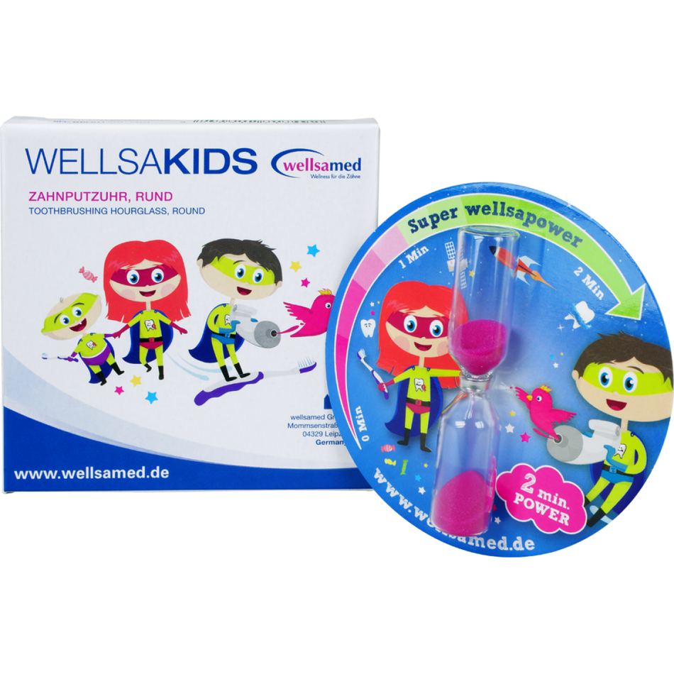 Wellsakids toothbrush clock, round cardboard, 1, Ø 85 x 13 mm