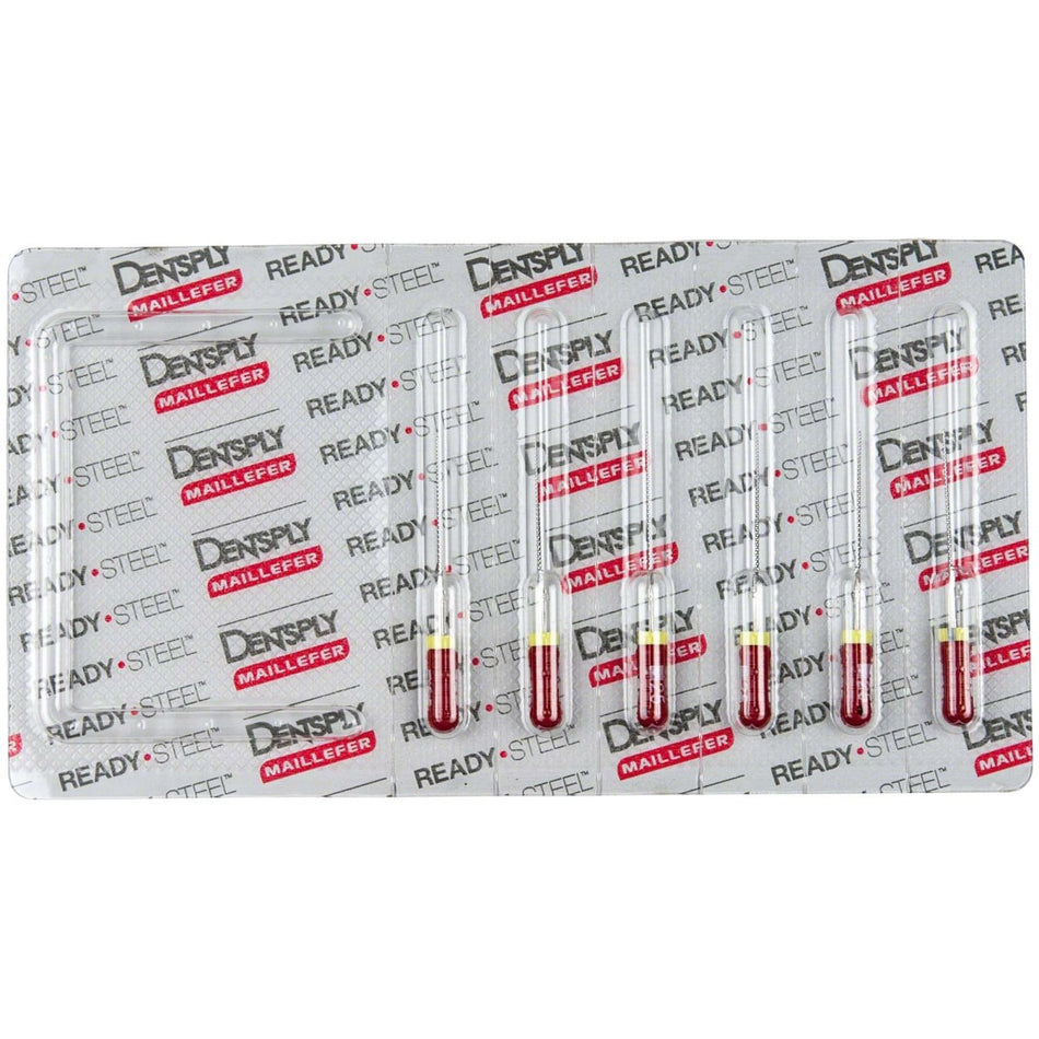 K-files Colorinox, 25 mm, red, ISO 025, pack of 6 pieces