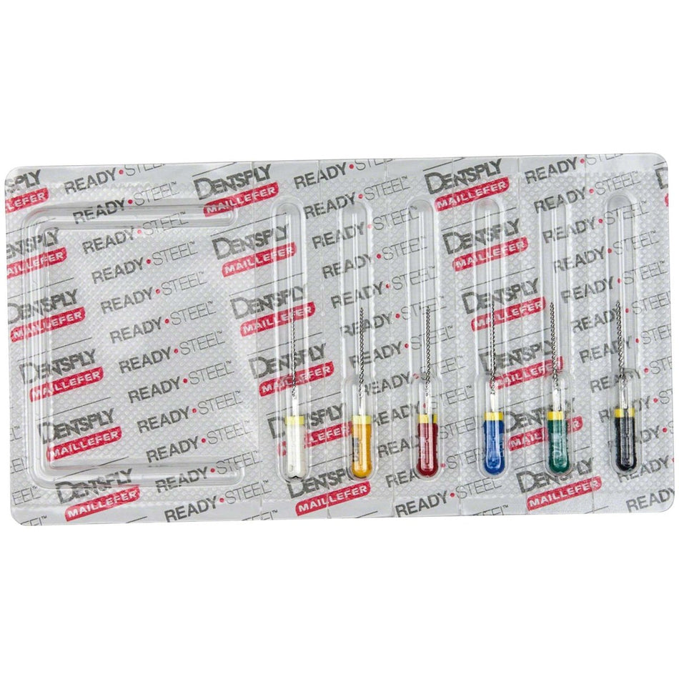 K-files Colorinox, 21 mm, assorted, ISO 045-080, pack of 6 pieces