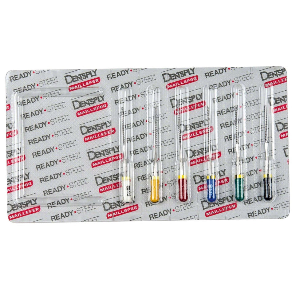 K-files Colorinox, 31 mm, assorted, ISO 045-080, pack of 6 pieces