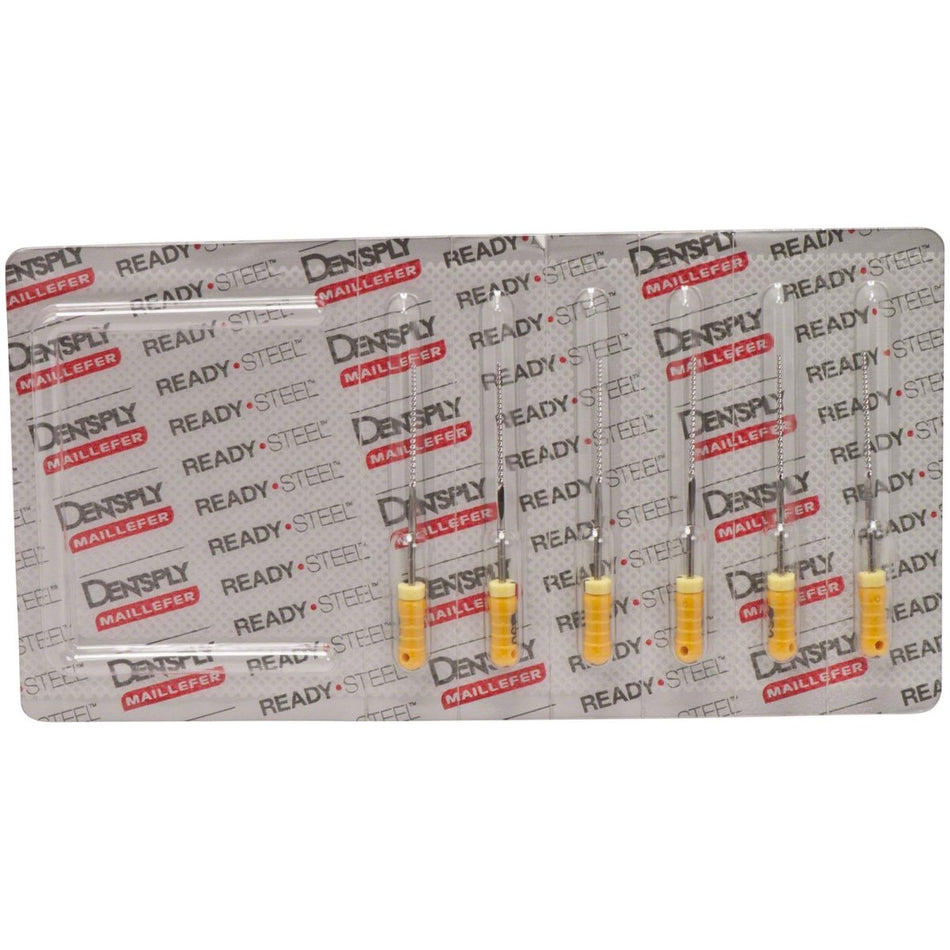 K-files Colorinox, 31 mm, yellow, ISO 050, pack of 6 pieces