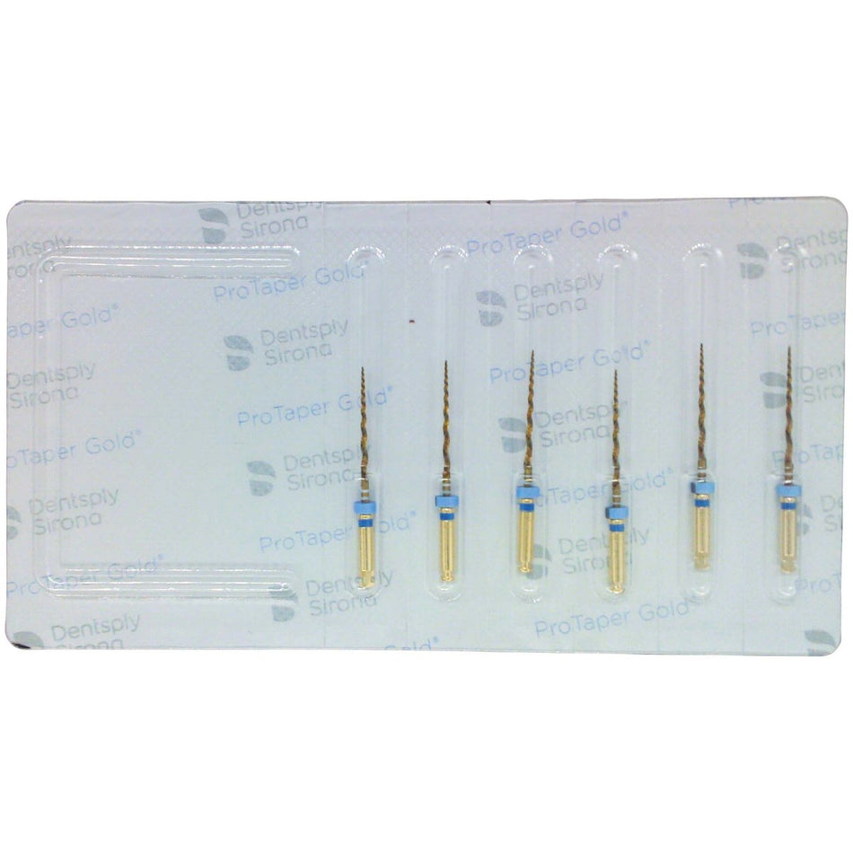 ProTaper Gold, finishing files, size F3, 21 mm, blister of 6 pieces