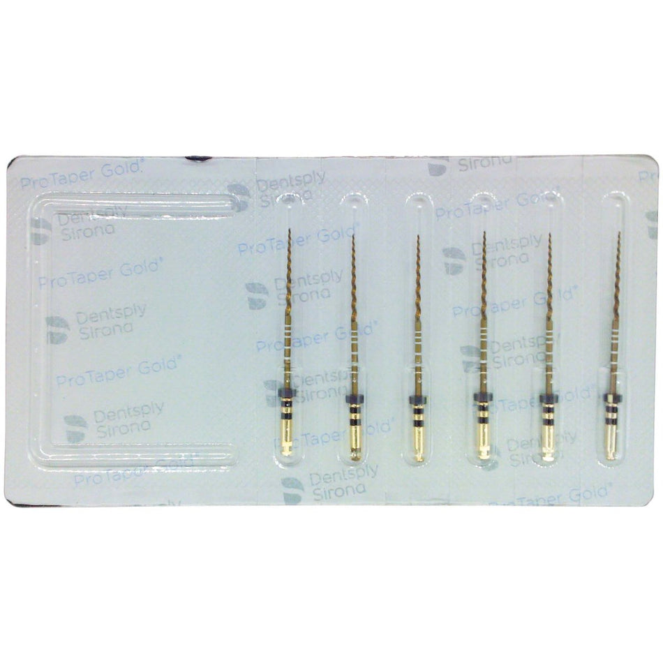 ProTaper Gold, finishing files, size F4, 31 mm, blister of 6 pieces