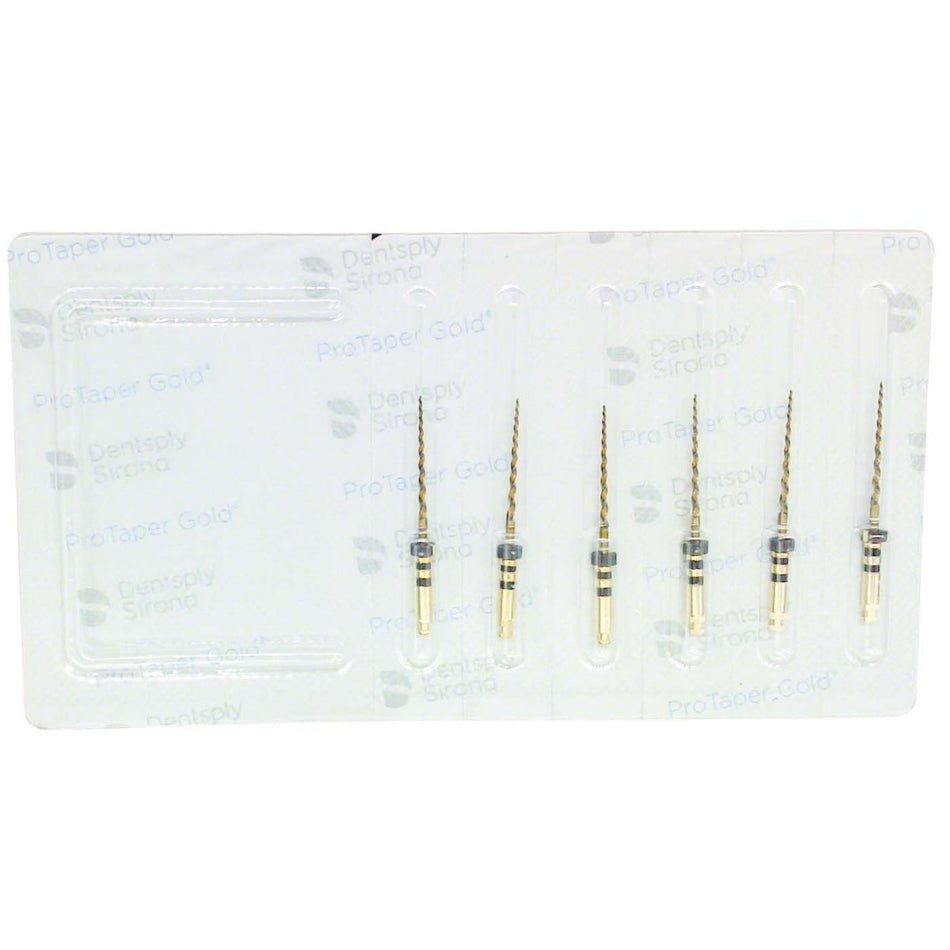 ProTaper Gold, files, size F4, 21 mm, pack of 6 pieces