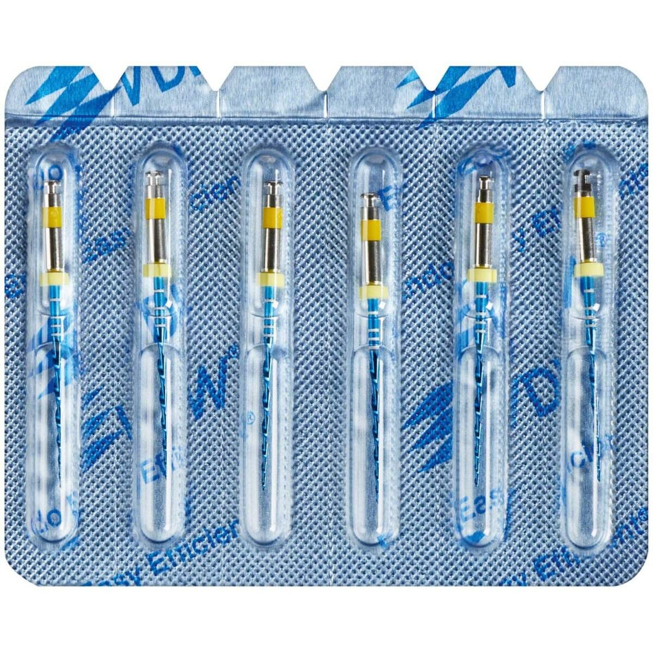 Reciproc blue files, 25 mm, ISO R50, yellow, blister of 6 pieces