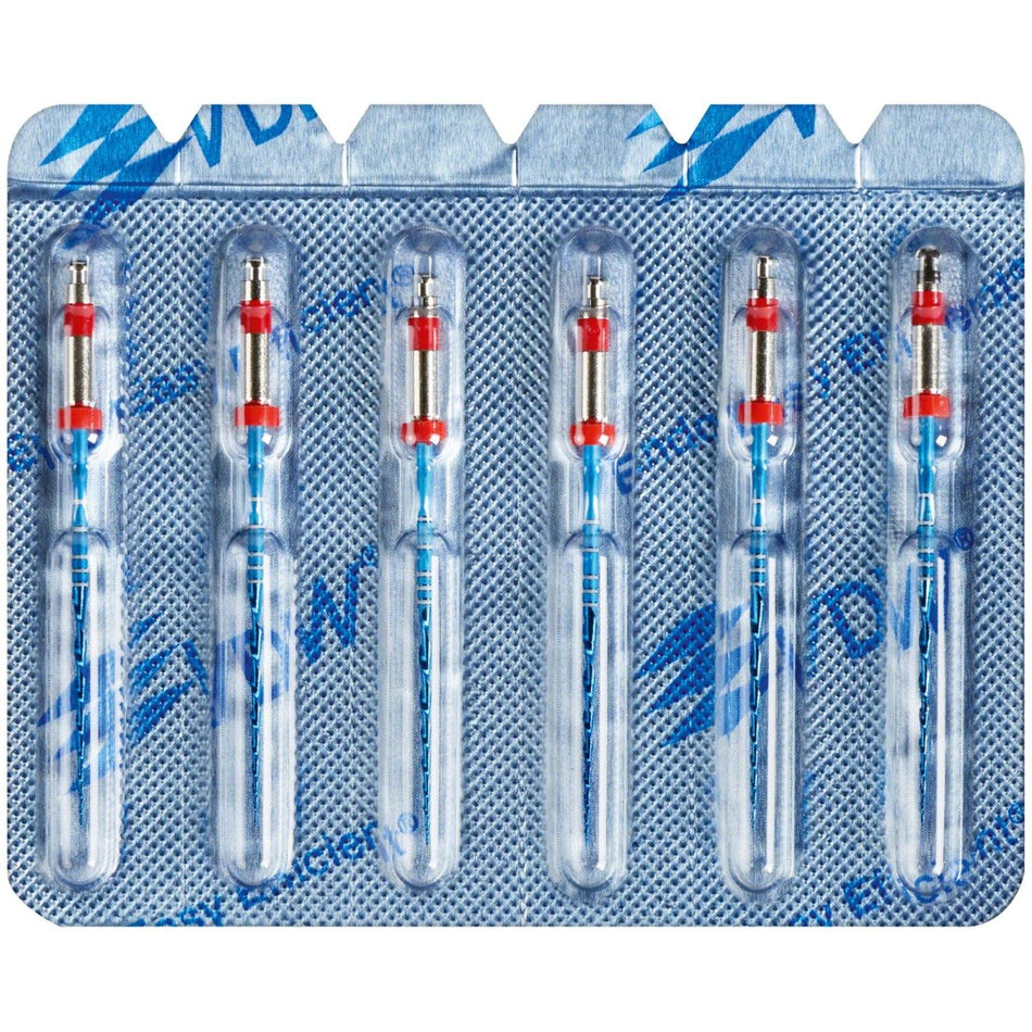 Reciproc blue files, 31 mm, ISO R25, red, blister of 6 pieces