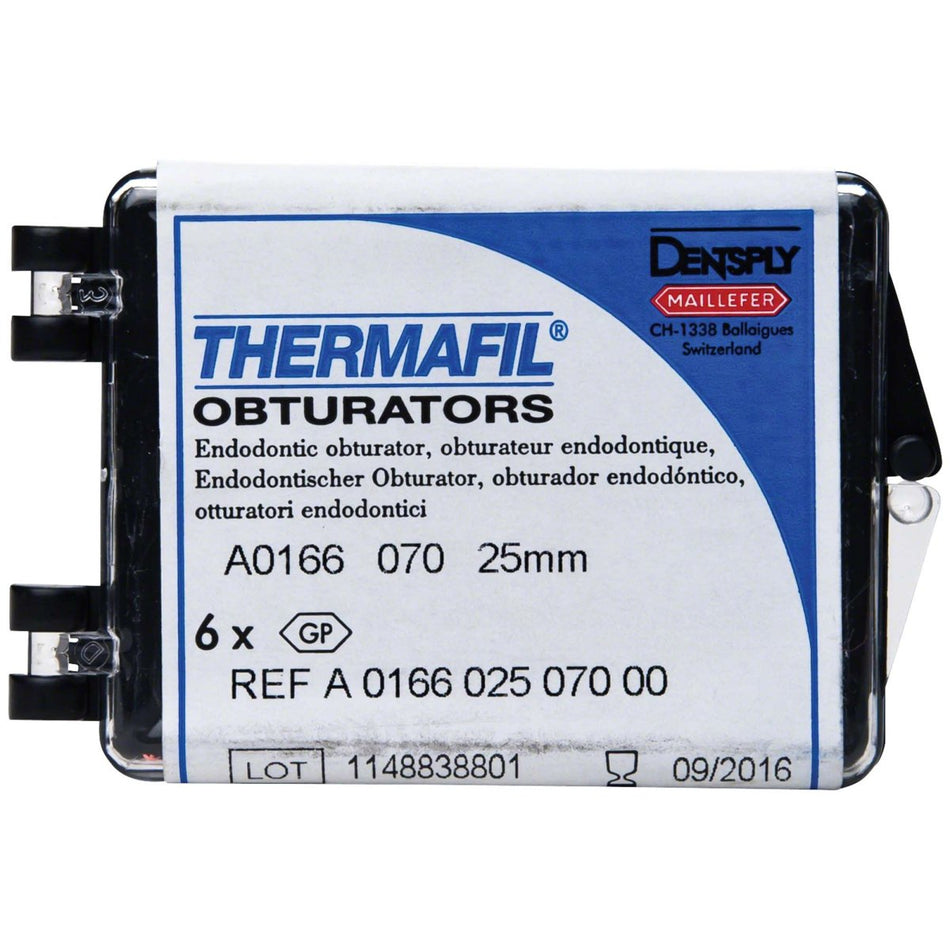 THERMAFIL obturators, 25 mm, ISO 070, pack of 6 pieces