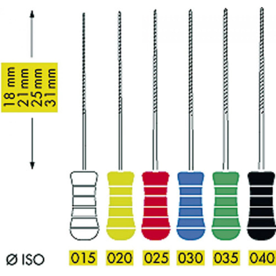 K-Flexo files Colorinox | K-Flexofile 12C 25 mm ISO 20 yellow, pack of 6 pieces