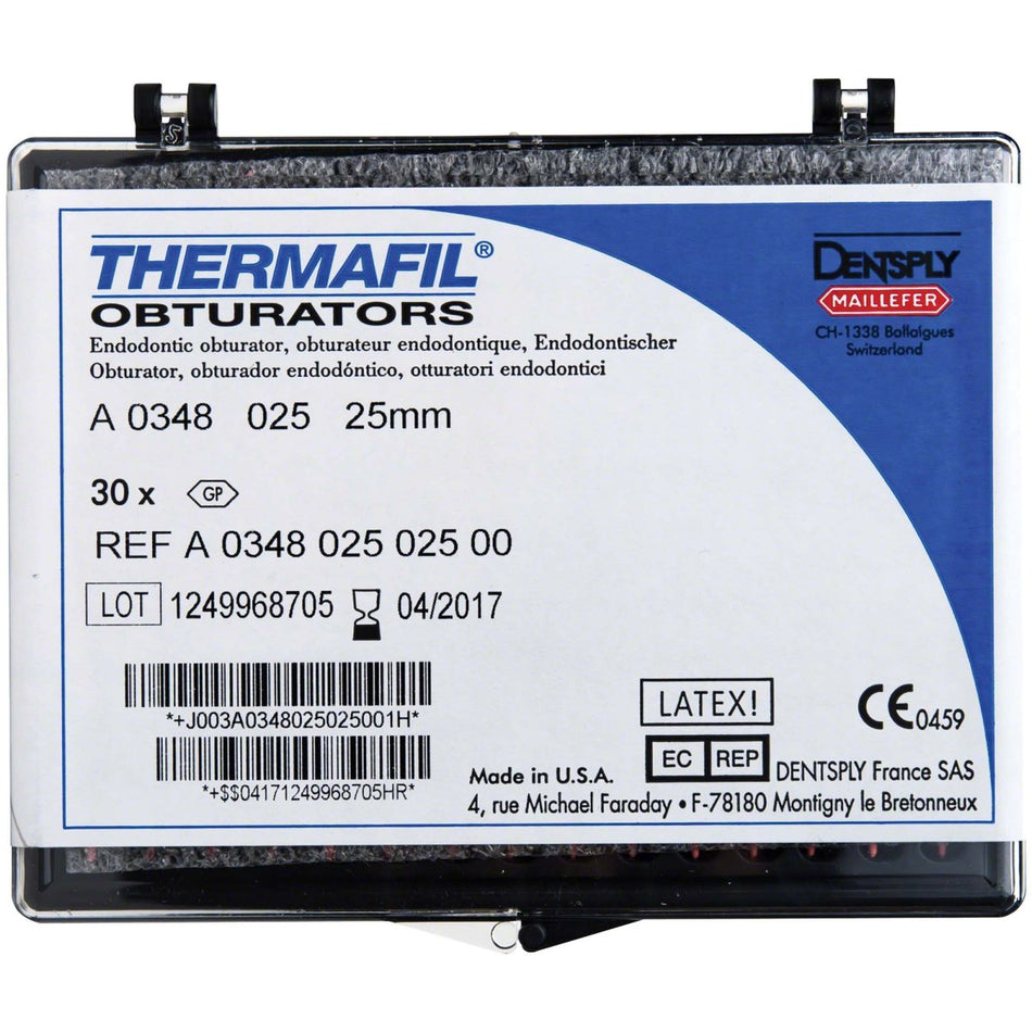 Thermafil Obturator, A 25 mm, ISO 025, pack of 30 pieces