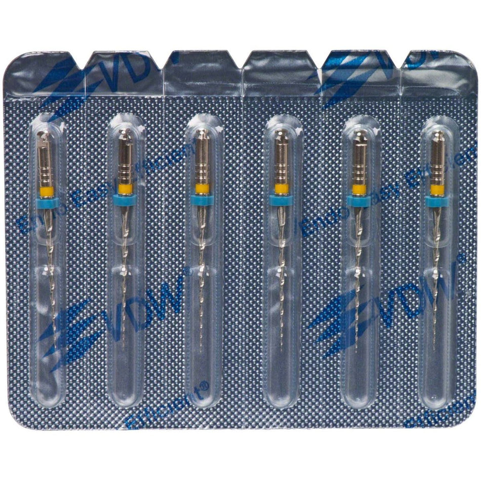 Mtwo NiTi system working parts, 21/25 mm, Taper 06, ISO 020, pack of 6 pieces