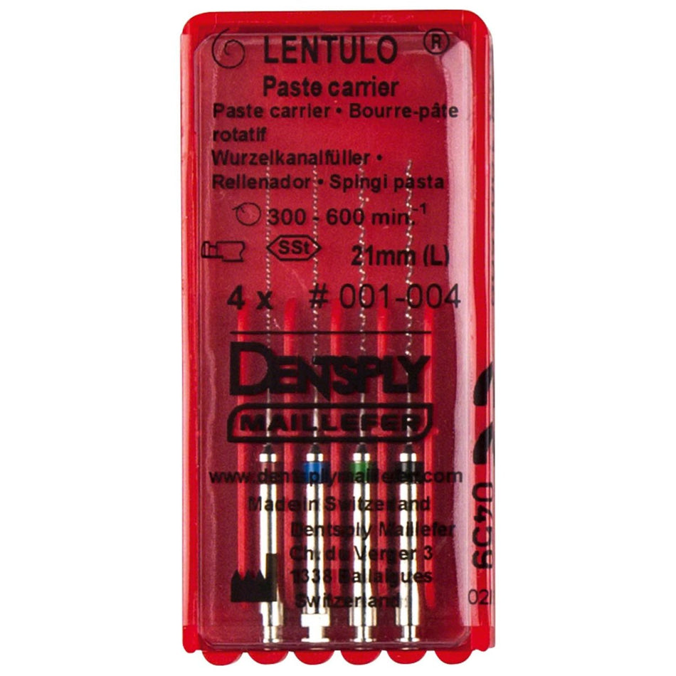 Lentulo 22, angled piece, 21 mm, assorted, size 1-4, pack of 4 pieces