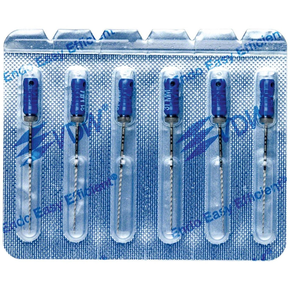 VDW STERILE K drill bits, 31 mm, ISO 30, blue, pack of 6 pieces