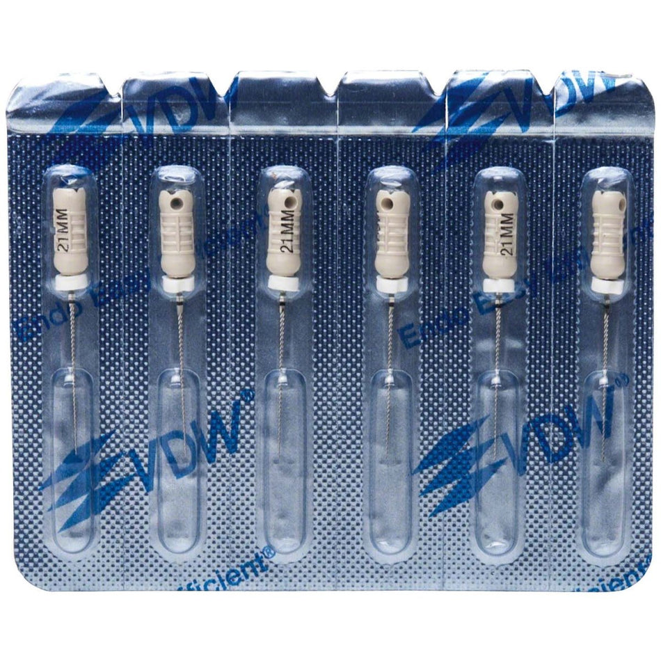 K-file, sterile, ISO 15, 21 mm, white, pack of 6 pieces