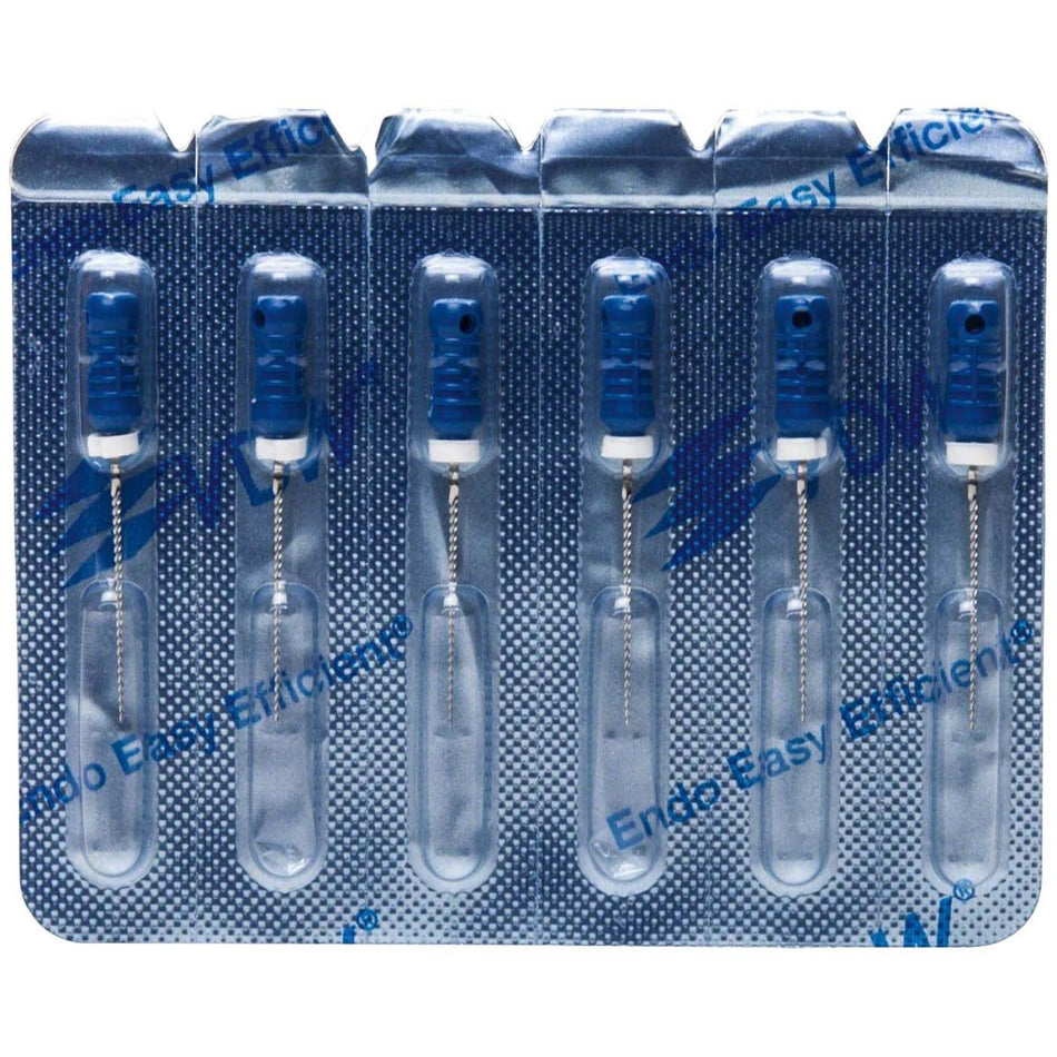 VDW STERILE K file, 21 mm, ISO 30, blue, pack of 6 pieces