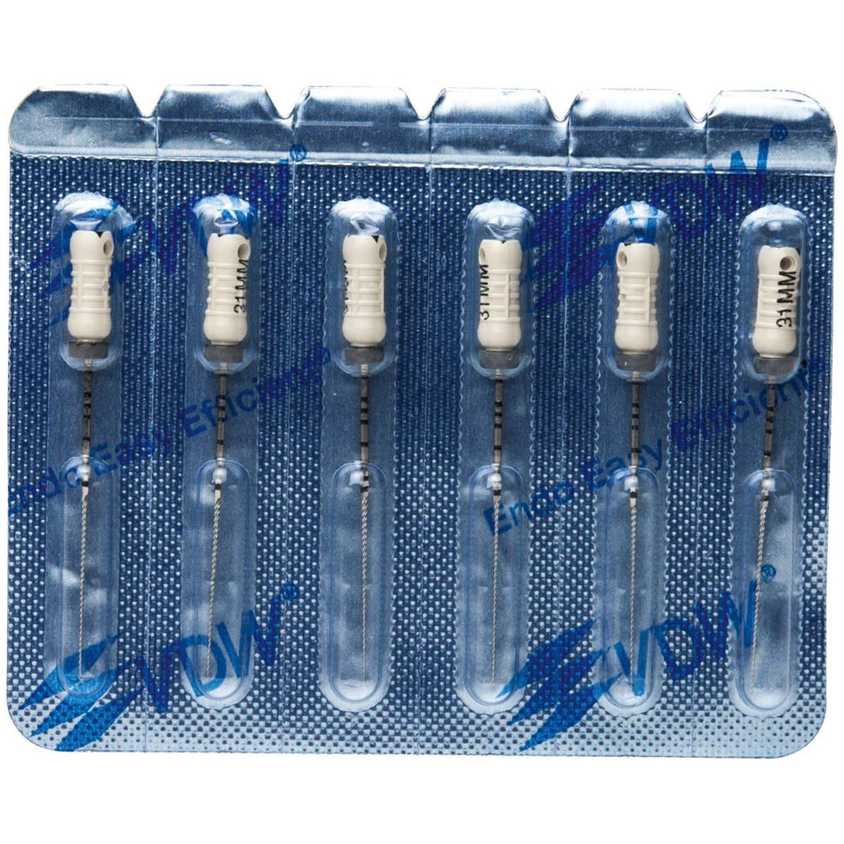 K-file, sterile, ISO 15, 31 mm, white, pack of 6 pieces